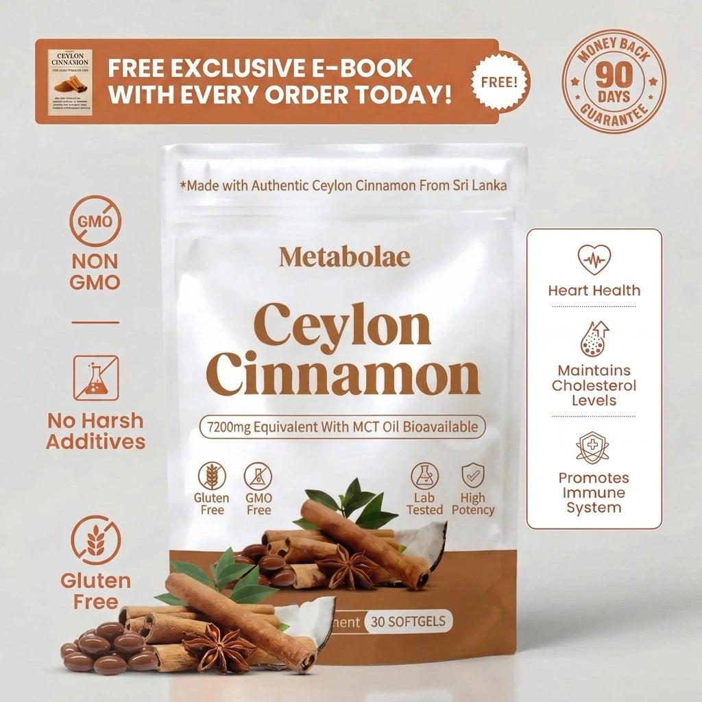 Ceyloni fahéj 7200 mg egyenérték, MCT-olajjal