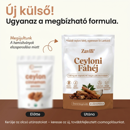 ZAVILI® Ceyloni fahéj 12:1 MCT olajjal — 30 kapszula
