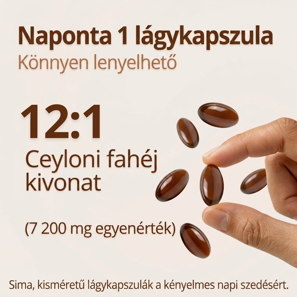 ZAVILI® Ceyloni fahéj 12:1 MCT olajjal — 30 kapszula