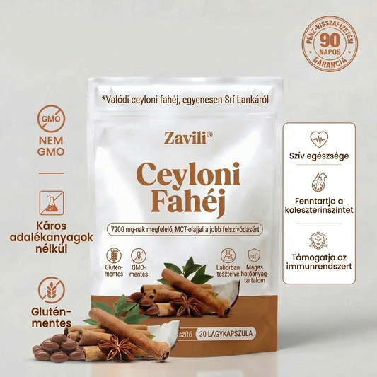 ZAVILI® Ceyloni fahéj 12:1 MCT olajjal — 30 kapszula