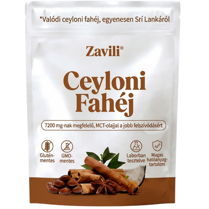 ZAVILI® Ceyloni fahéj 12:1 MCT olajjal — 30 kapszula