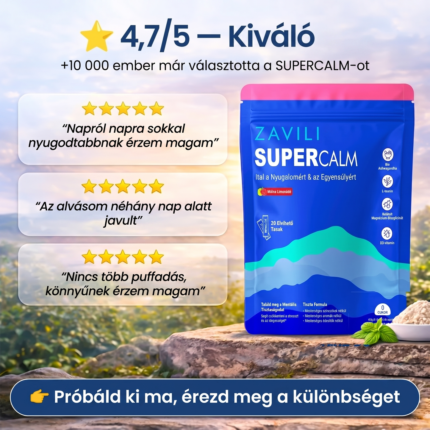 Napi egyensúly és közérzet